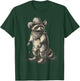 Vintage Raccoon Cowboy Trash Panda Cowgirl Western Country T-Shirt - T-Shirt | Forest
