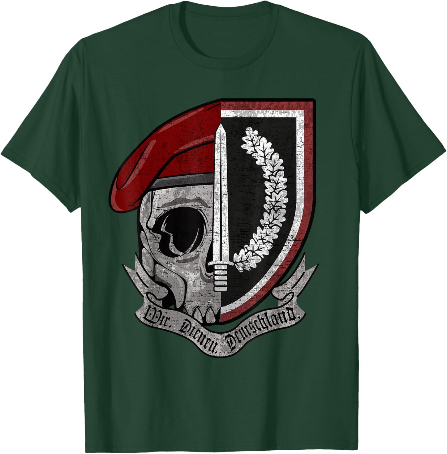 German KSK Special Force Kommando Spezialkräfte Bundeswehr T-Shirt - T-Shirt | Forest
