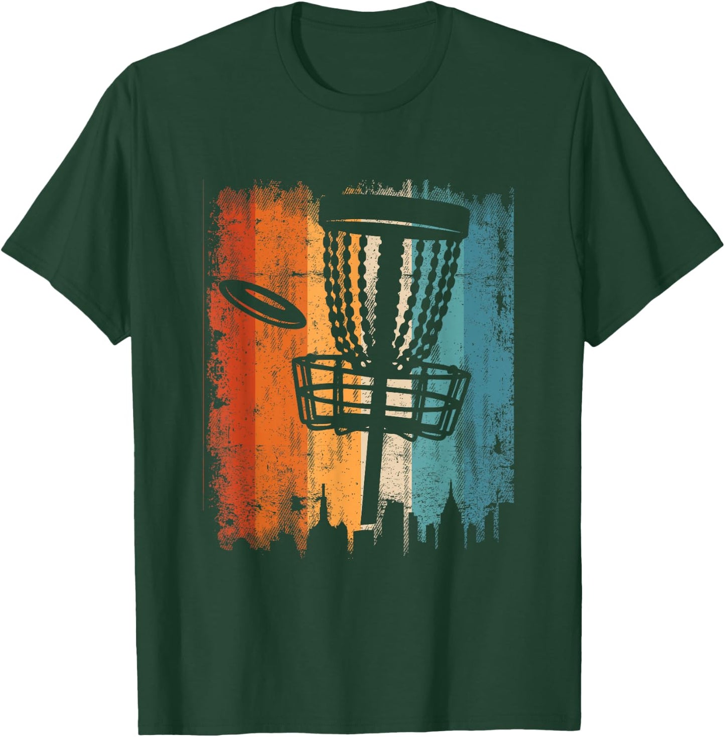 Disc Golf Clothing Retro Vintage Frisbee T-Shirt - T-Shirt | Forest