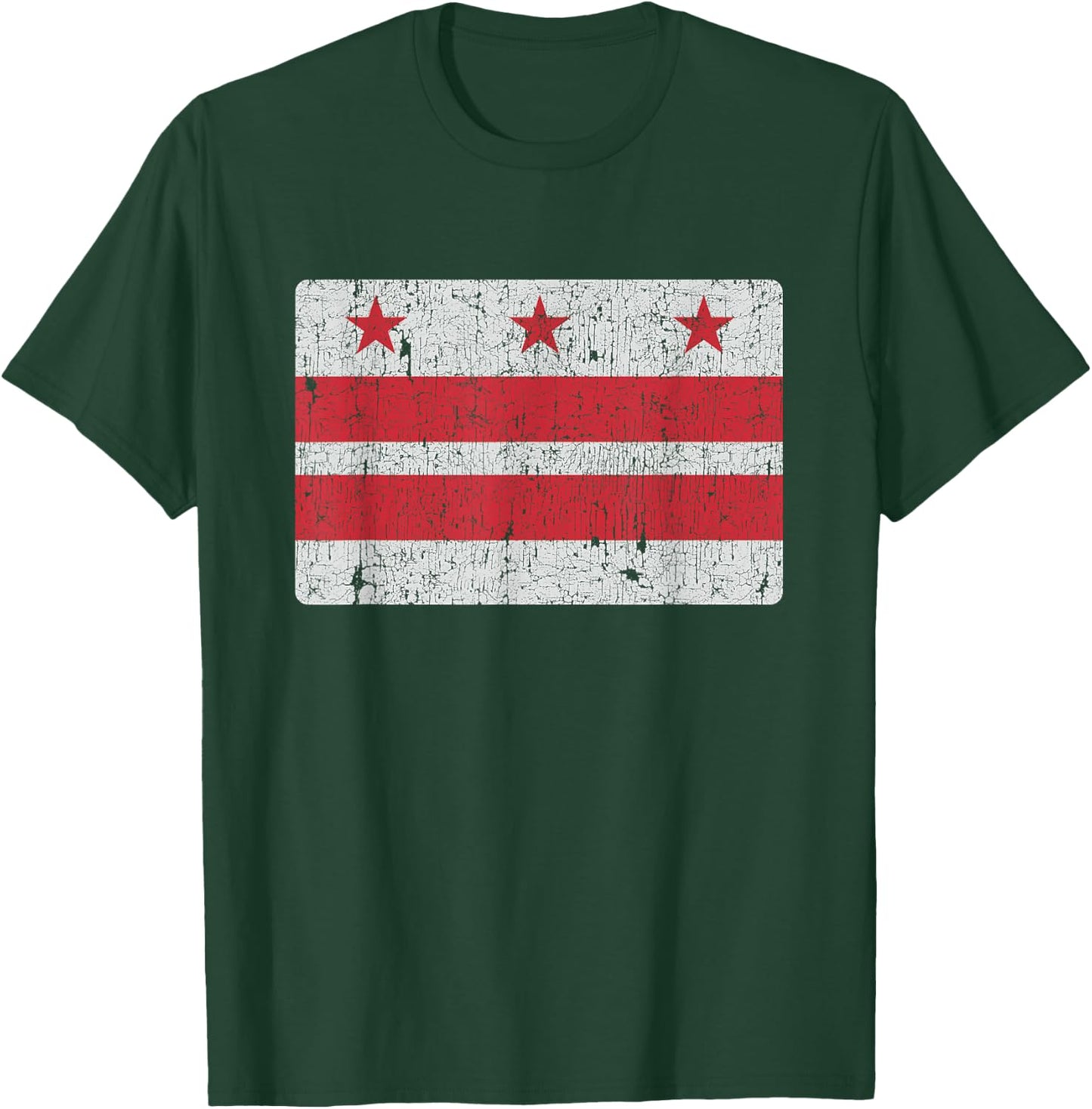 Vintage Washington DC Retro District Columbia Flag Men Women T-Shirt - T-Shirt | Forest