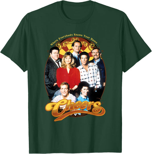 Cheers Group Shot T-Shirt - T-Shirt | Forest