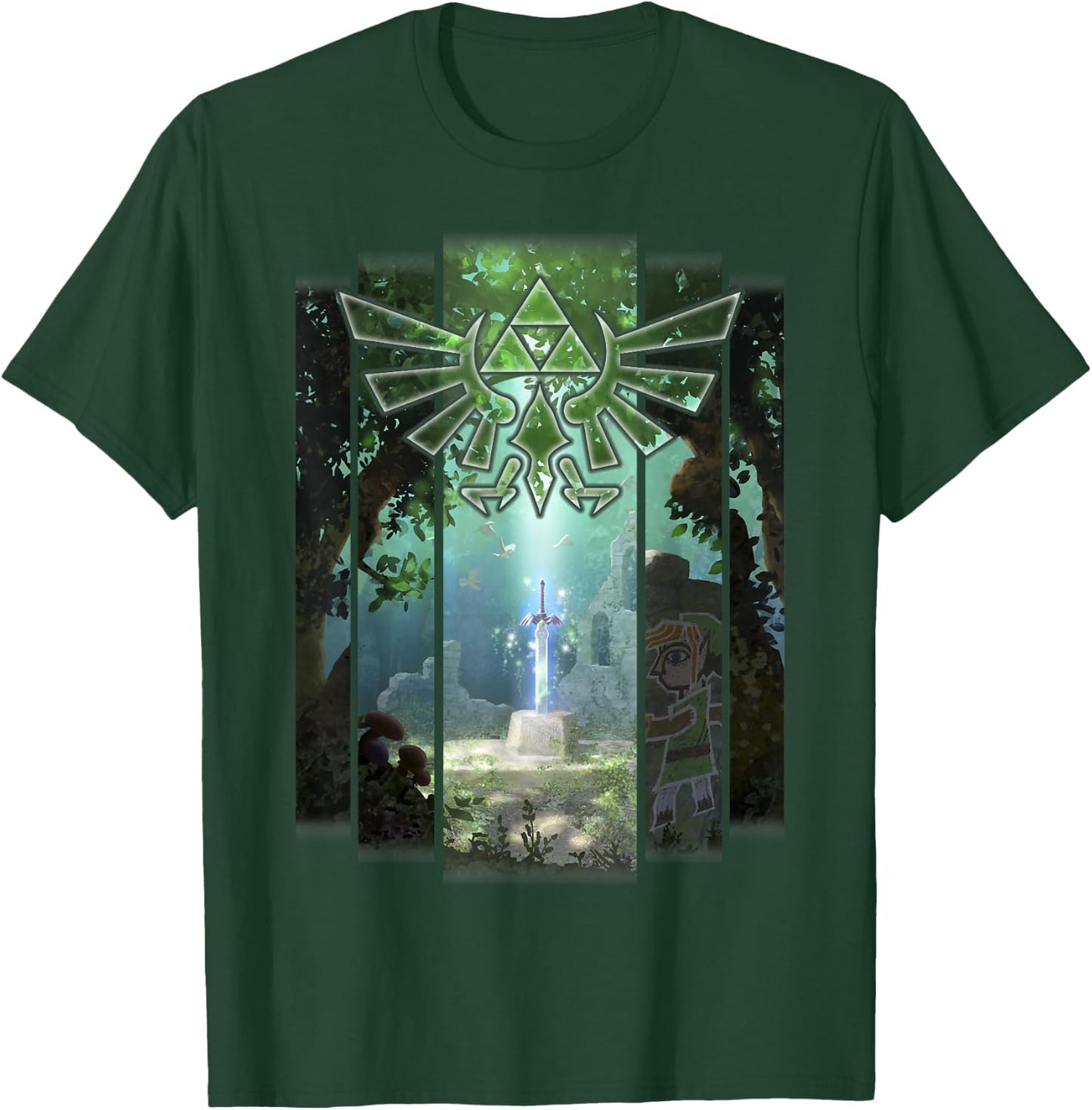 Legend of Zelda Link Between Worlds Cover T-Shirt - T-Shirt | Forest