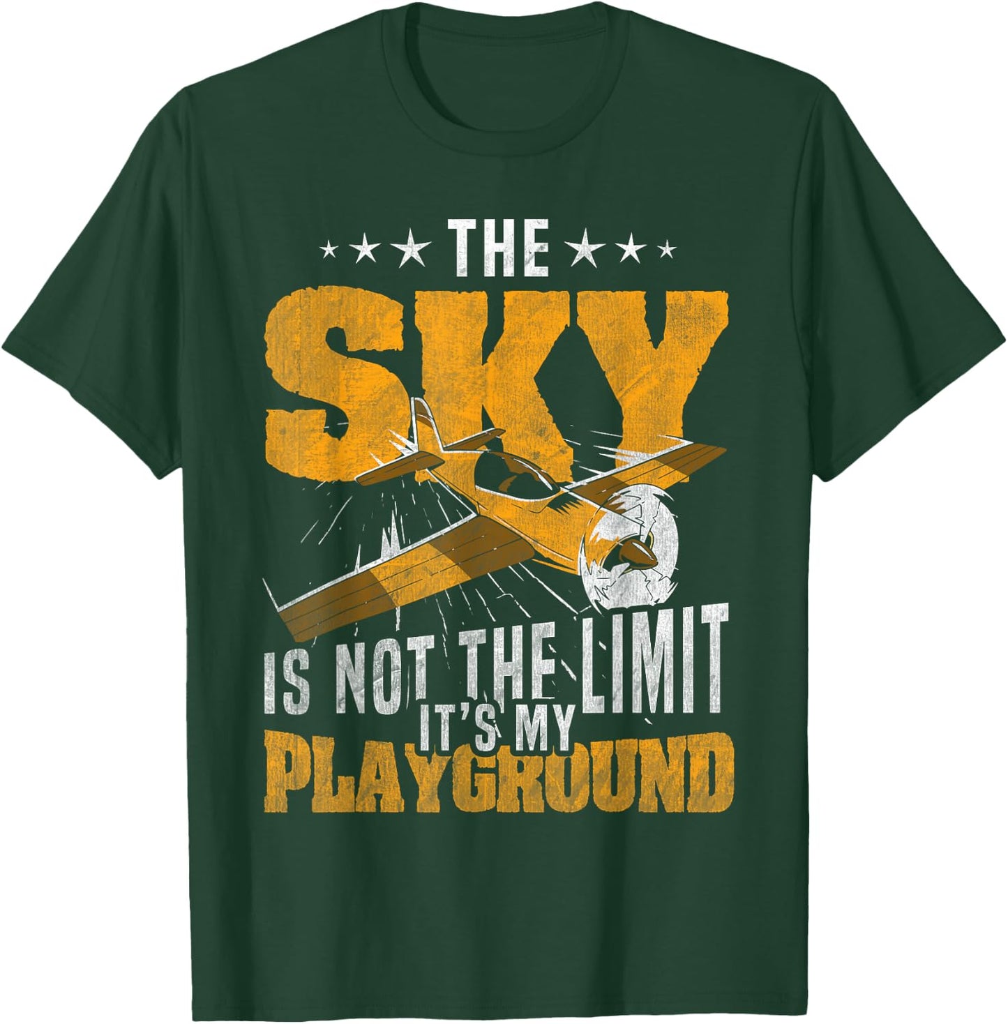 Sky Is Not The Limit Its My Playground RC Plane T-Shirt - T-Shirt | Forest