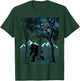 Bigfoot in the Forest Hiding Under the Moon T-Shirt - T-Shirt | Forest