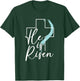 He Is Risen Christian Jesus Easter Bunny Easter Egg T-Shirt - T-Shirt | Forest