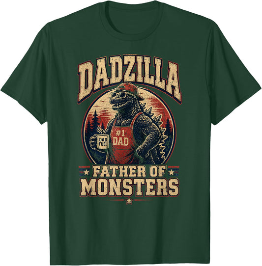 Funny Dad Zilla Father of the Monsters Men Fathers Day Kaiju T-Shirt - T-Shirt | Forest