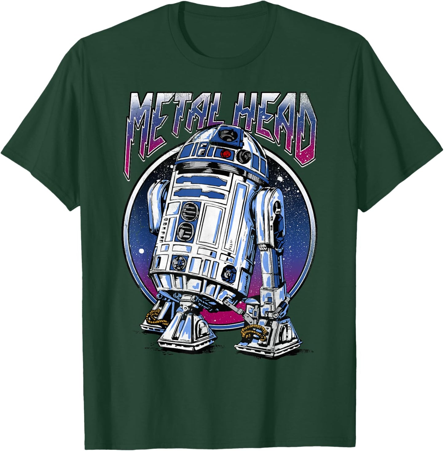 Star Wars R2D2 Metal Head Vintage Disney+ T-Shirt - T-Shirt | Forest
