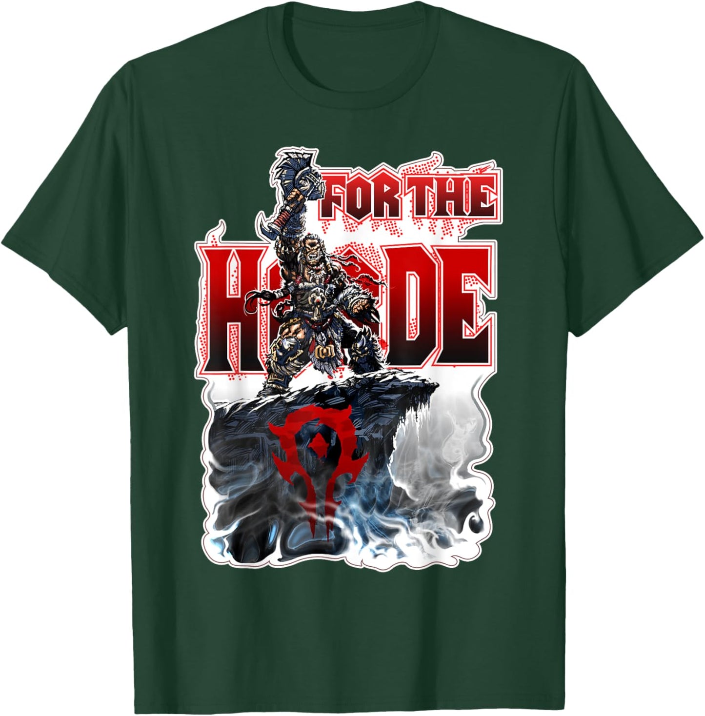 Warcraft Gaming Horde Epic Battle Cry Gamer Warrior Spirit T-Shirt - T-Shirt | Forest