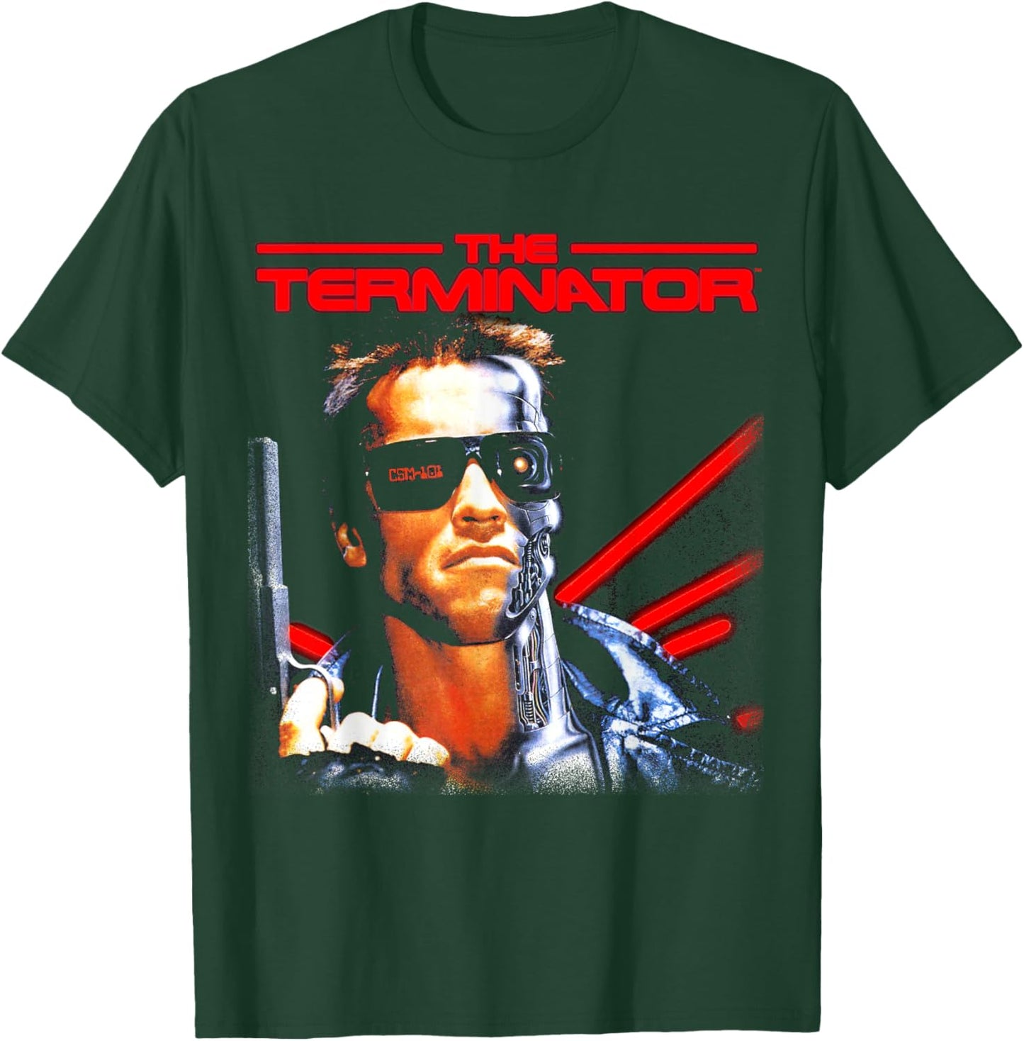The Terminator Classic Movie Cybernetic Gamer Sci-Fi Film T-Shirt - T-Shirt | Forest