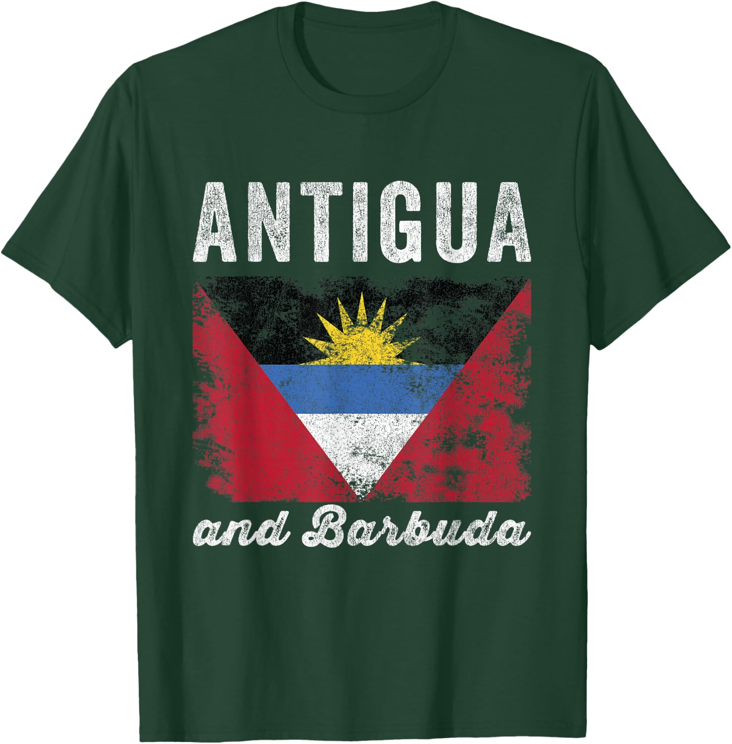 Antigua and barbuda Flag - Men Women Kids - Antiguan Flag T-Shirt - T-Shirt | Forest