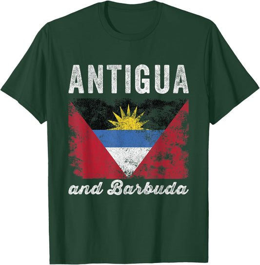 Antigua and barbuda Flag - Men Women Kids - Antiguan Flag T-Shirt - T-Shirt | Forest