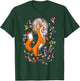 Japanese Fox Kitsune Nine Tailed Fox Cherry Blossom Small T-Shirt - T-Shirt | Forest