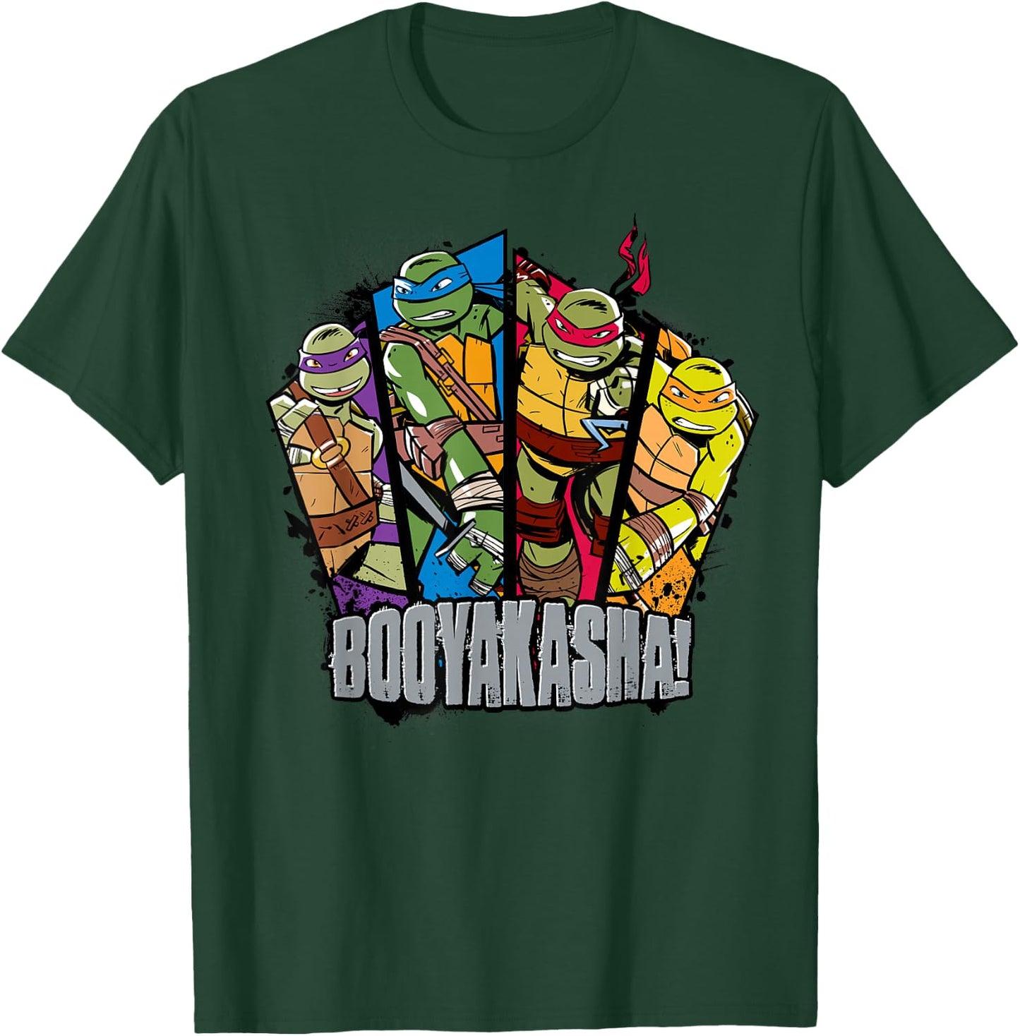 Teenage Mutant Ninja Turtles Booyakasha! Group T-Shirt - T-Shirt | Forest