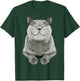 Grey Cat Smile Eager Face Cats Shirt Gifts T-Shirt - T-Shirt | Forest