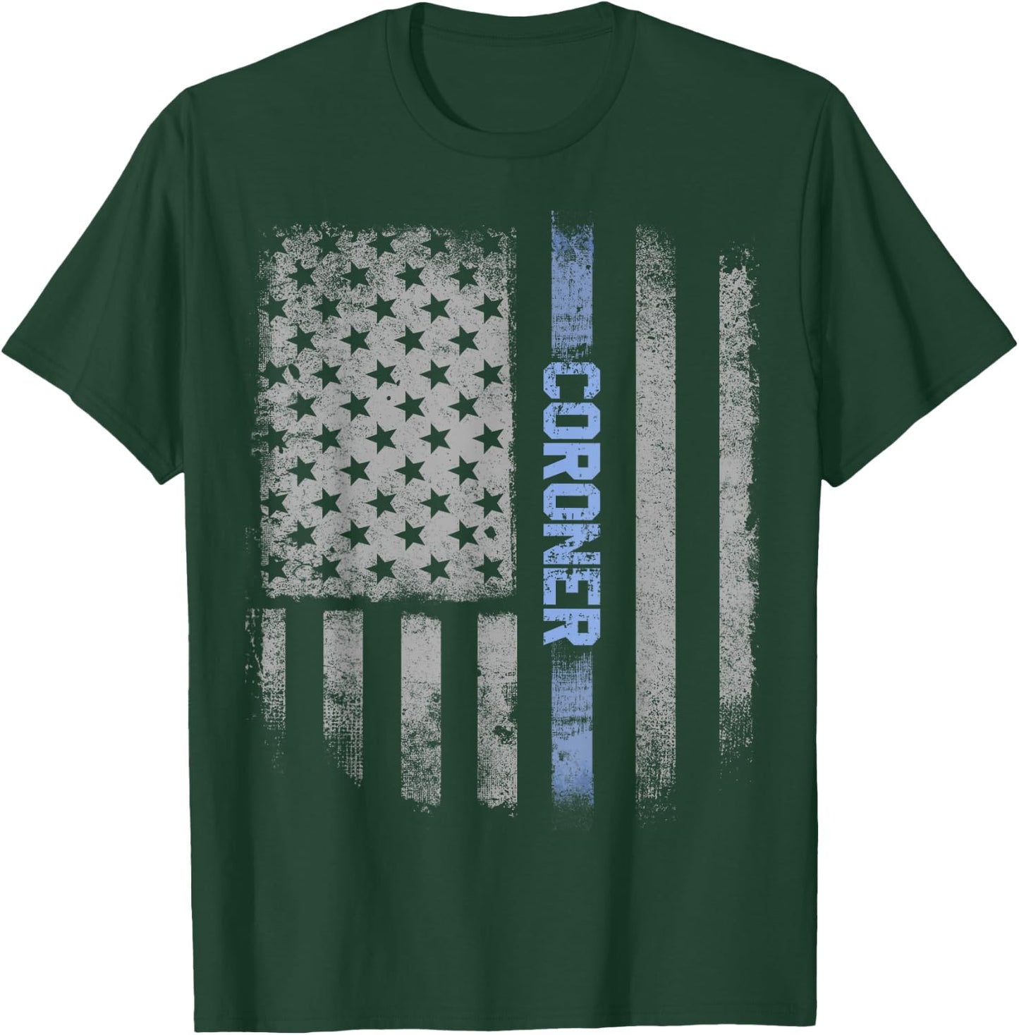 Coroner US Flag T-Shirt - T-Shirt | Forest