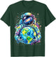 Astronaut Planet Earth Space T-Shirt - T-Shirt | Forest