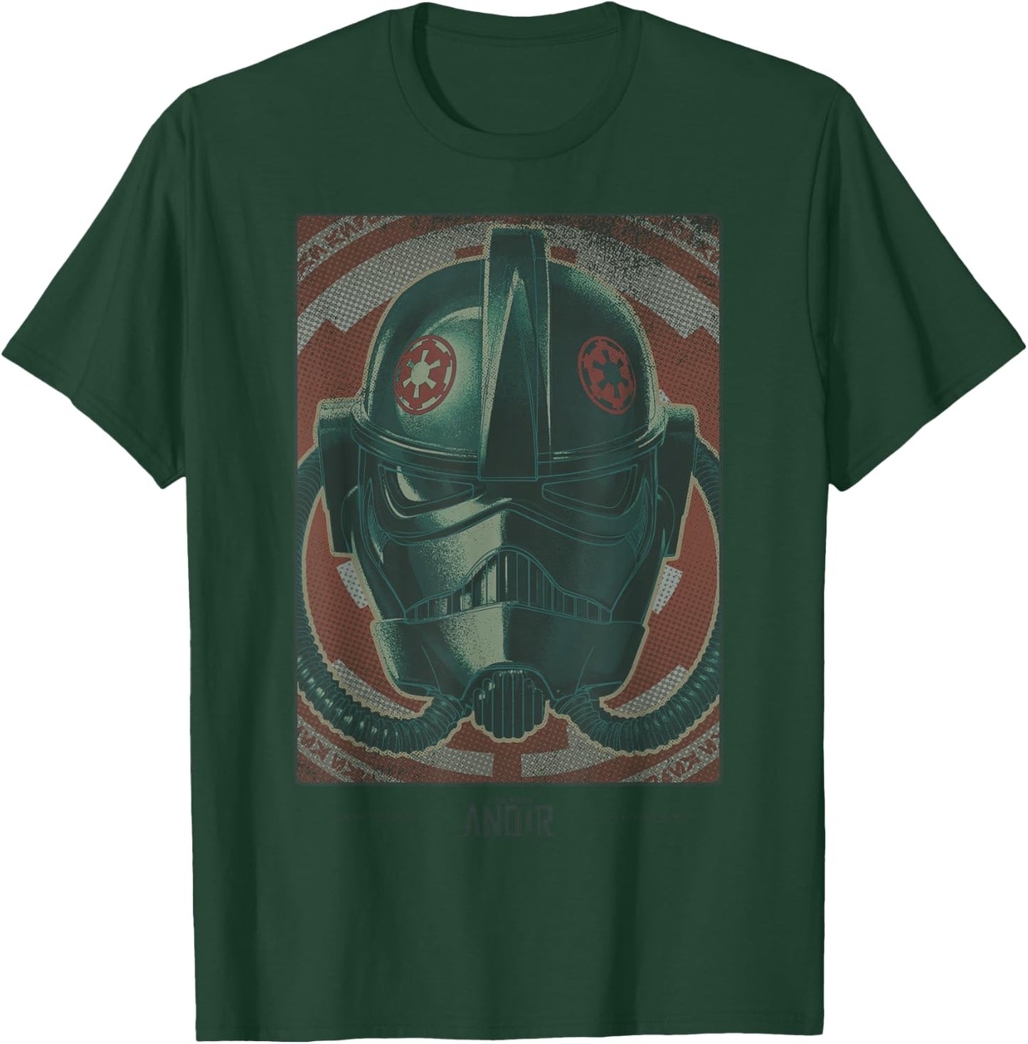 Star Wars Andor Imperial Pilot Helmet Badge T-Shirt - T-Shirt | Forest