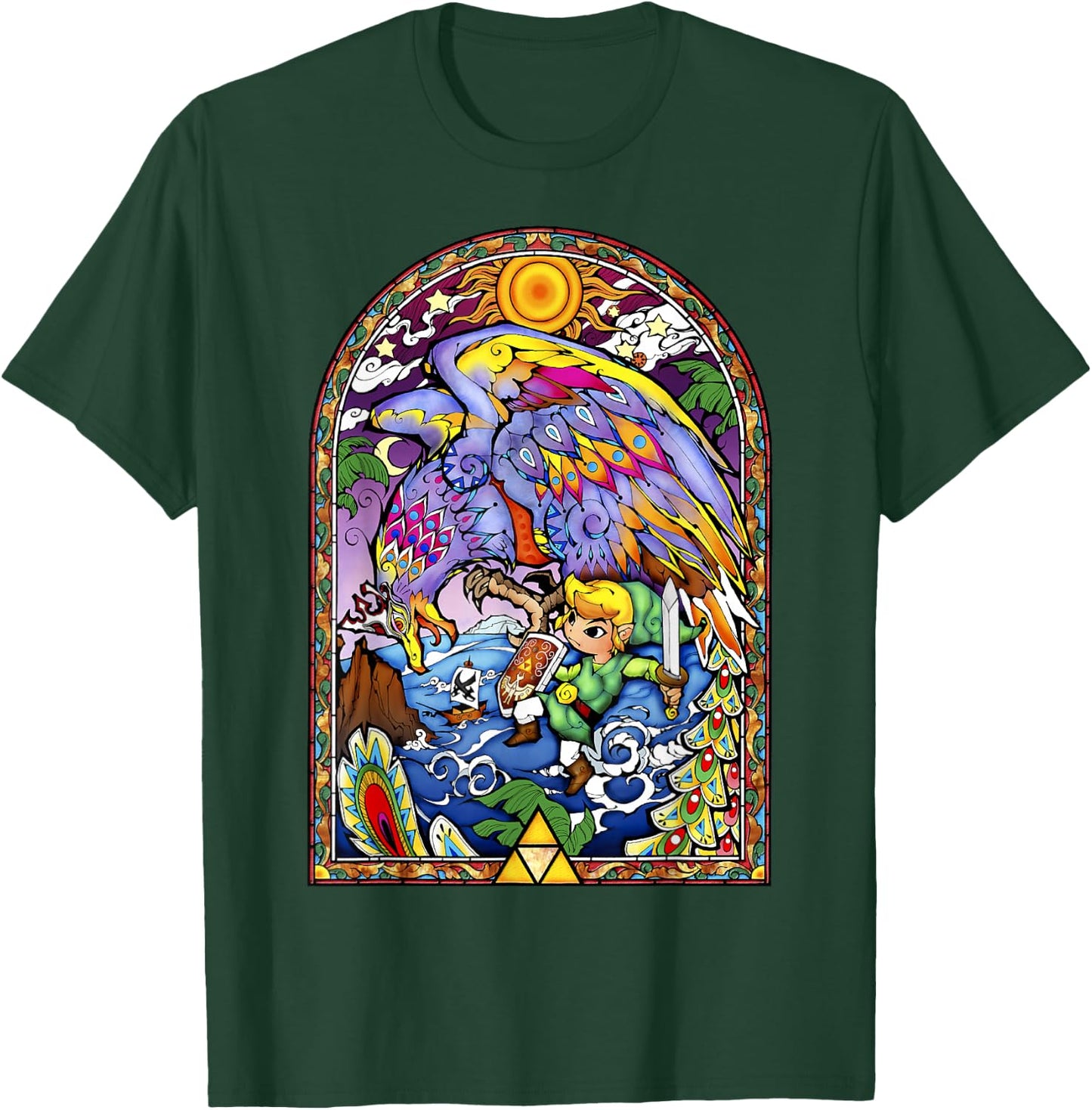 Legend of Zelda Wind Waker Kargaroc Glass Graphic T-Shirt - T-Shirt | Forest