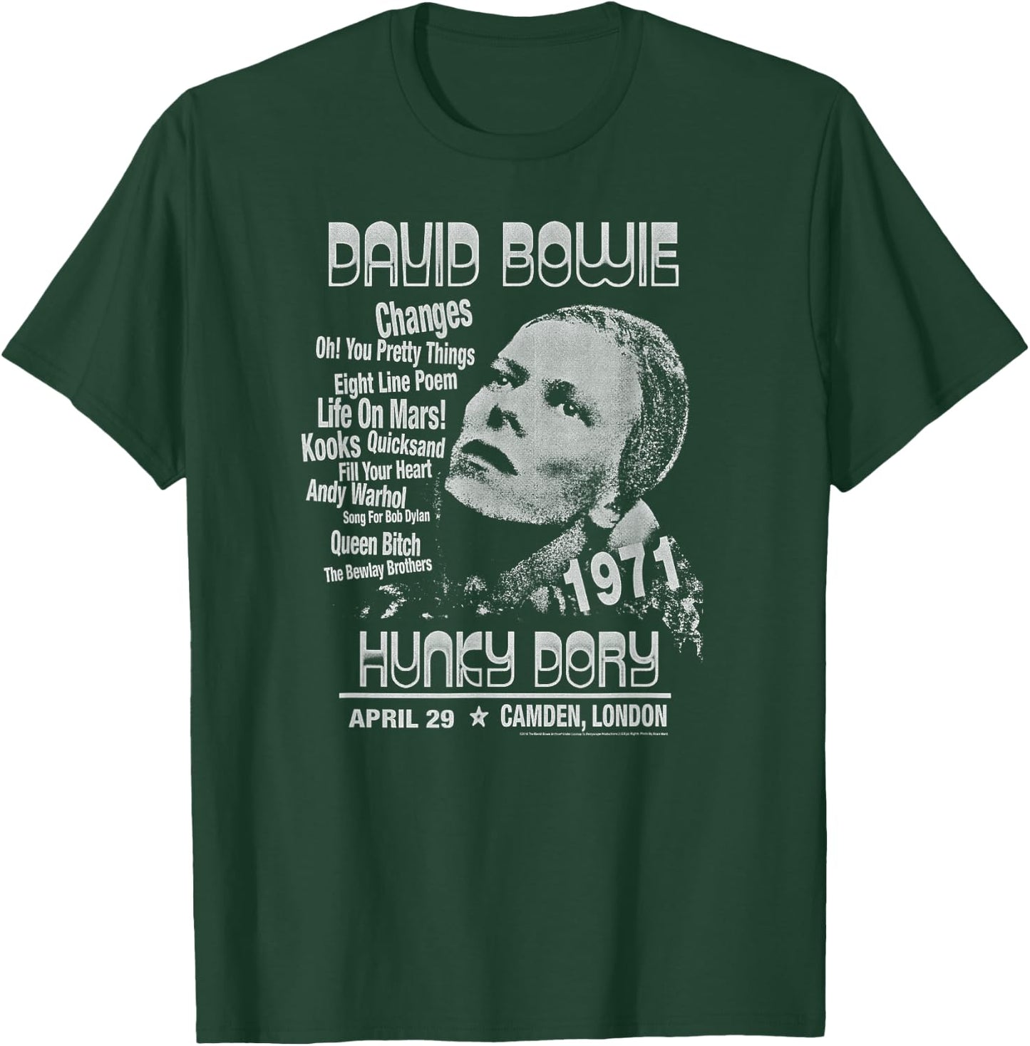 David Bowie - Hunky Dory T-Shirt - T-Shirt | Forest