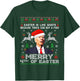 Merry 4th of Easter Funny Biden Ugly Christmas Sweater Men T-Shirt - T-Shirt | Forest