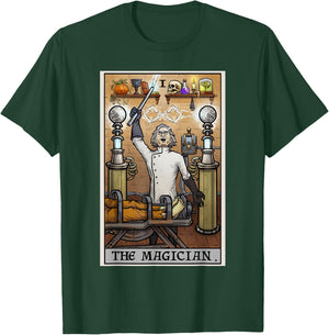 The Magician Tarot Card Halloween Mad Scientist Horror Goth T-Shirt - T-Shirt | Forest