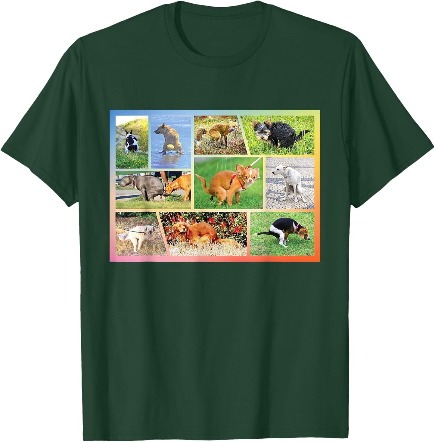 Fun Pooping Chihuahua Pet Owner Humor Dog Lover T-Shirt - T-Shirt | Forest