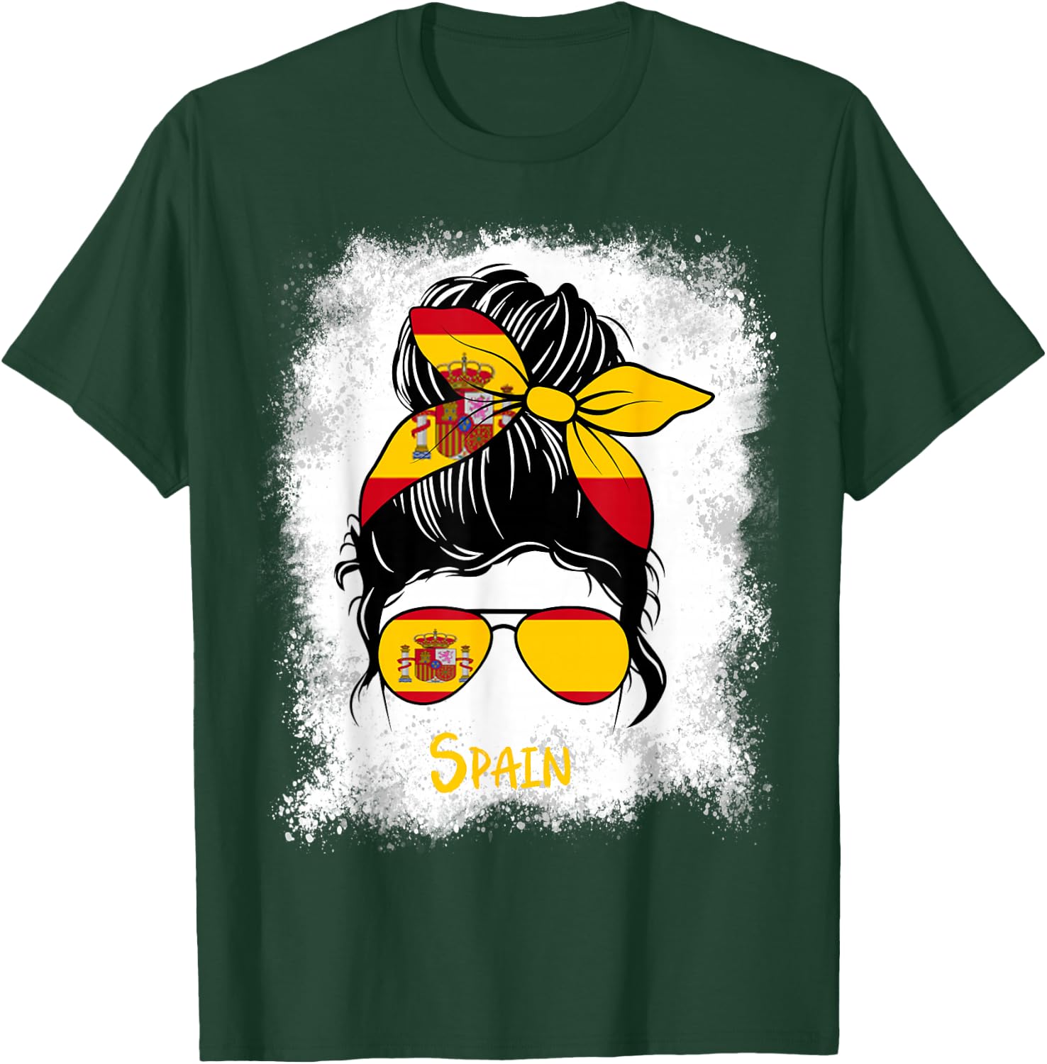 España Bleached Spain Spanish Girl Woman T-Shirt - T-Shirt | Forest