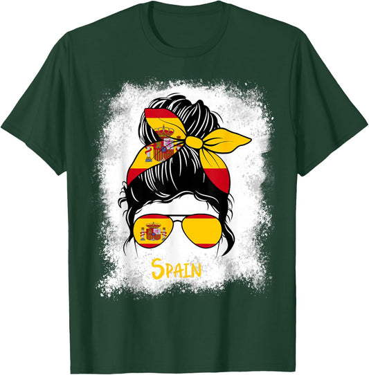 España Bleached Spain Spanish Girl Woman T-Shirt - T-Shirt | Forest