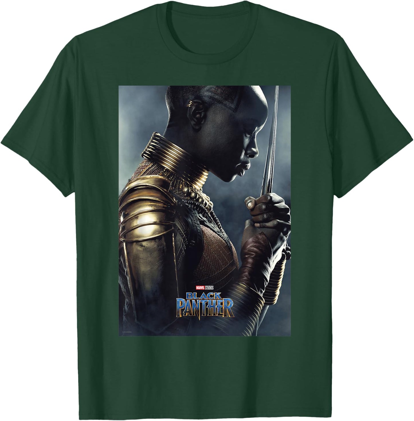 Marvel Black Panther Avengers Okoye Poster Graphic T-Shirt - T-Shirt | Forest