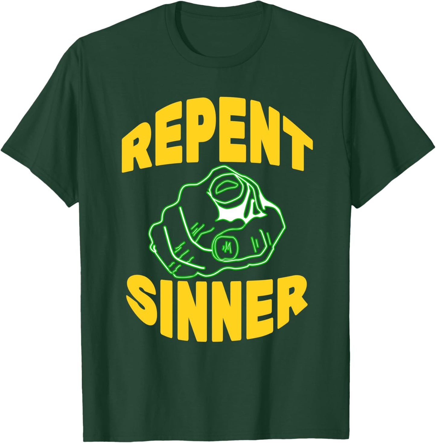 Repent Sinner T-Shirt - T-Shirt | Forest
