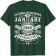 Legends were Born in January 1960 Vintage 66th Birthday Men T-Shirt - T-Shirt | Forest