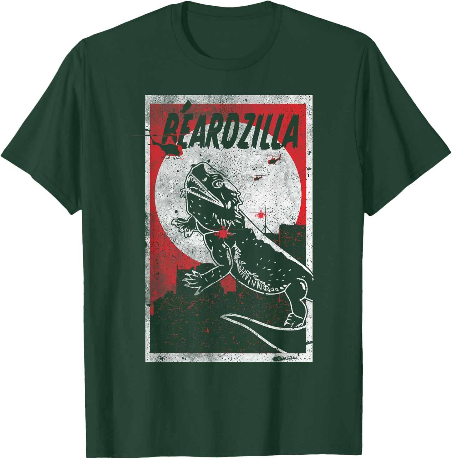Beardzilla Bearded Dragon Pet Funny Lizard T-Shirt - T-Shirt | Forest