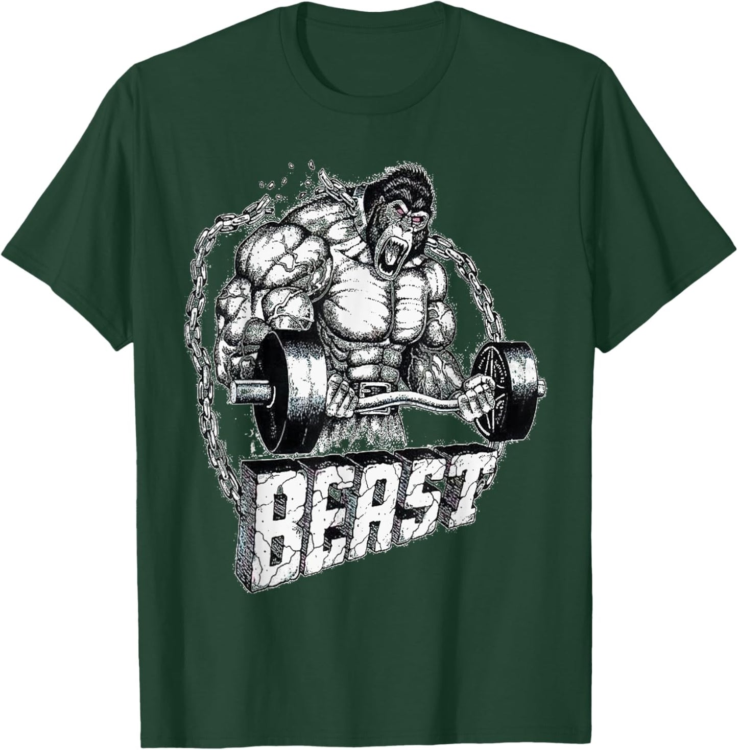 Chained Beast Gorilla T-Shirt - T-Shirt | Forest