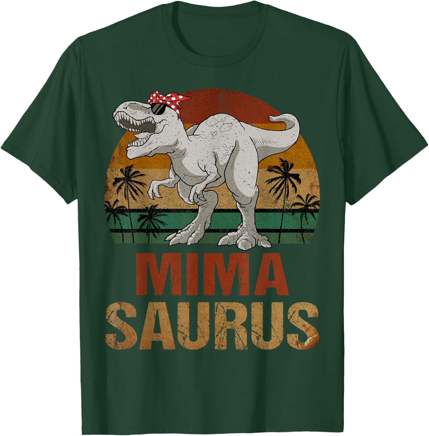 Mimasaurus Dinosaur Mima Saurus Vintage Mother's Day T-Shirt - T-Shirt | Forest