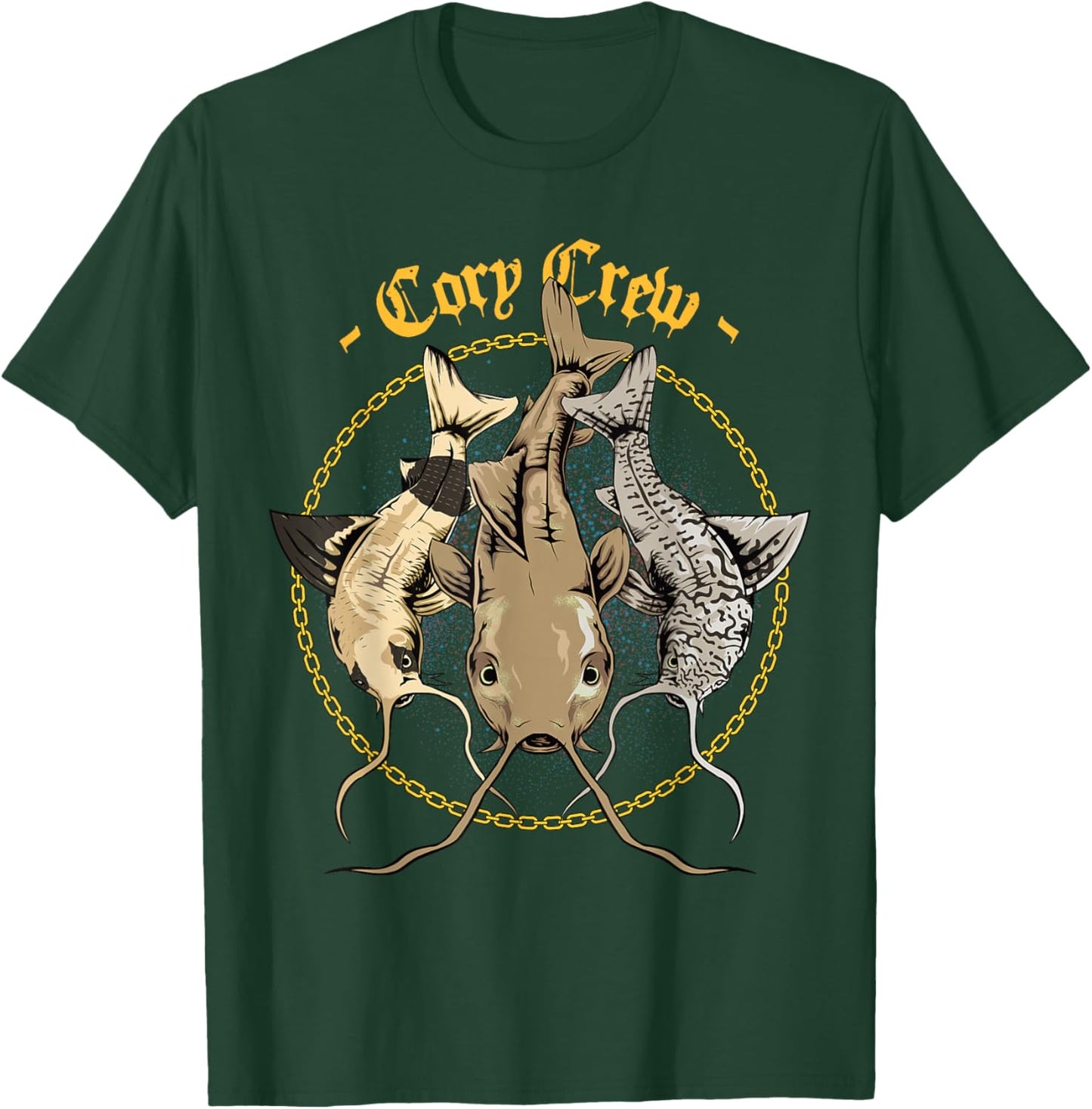 Corydora Catfish - "Cory Crew" T-Shirt - T-Shirt | Forest