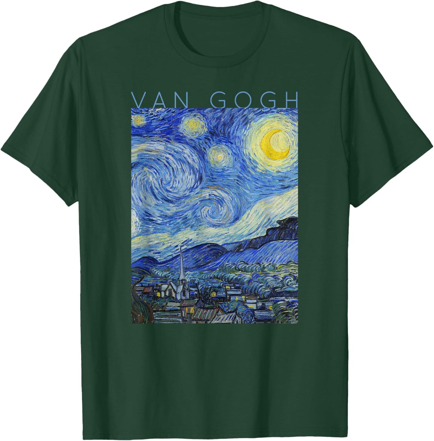 Van Gogh Starry Night - Art for Artists T-Shirt - T-Shirt | Forest