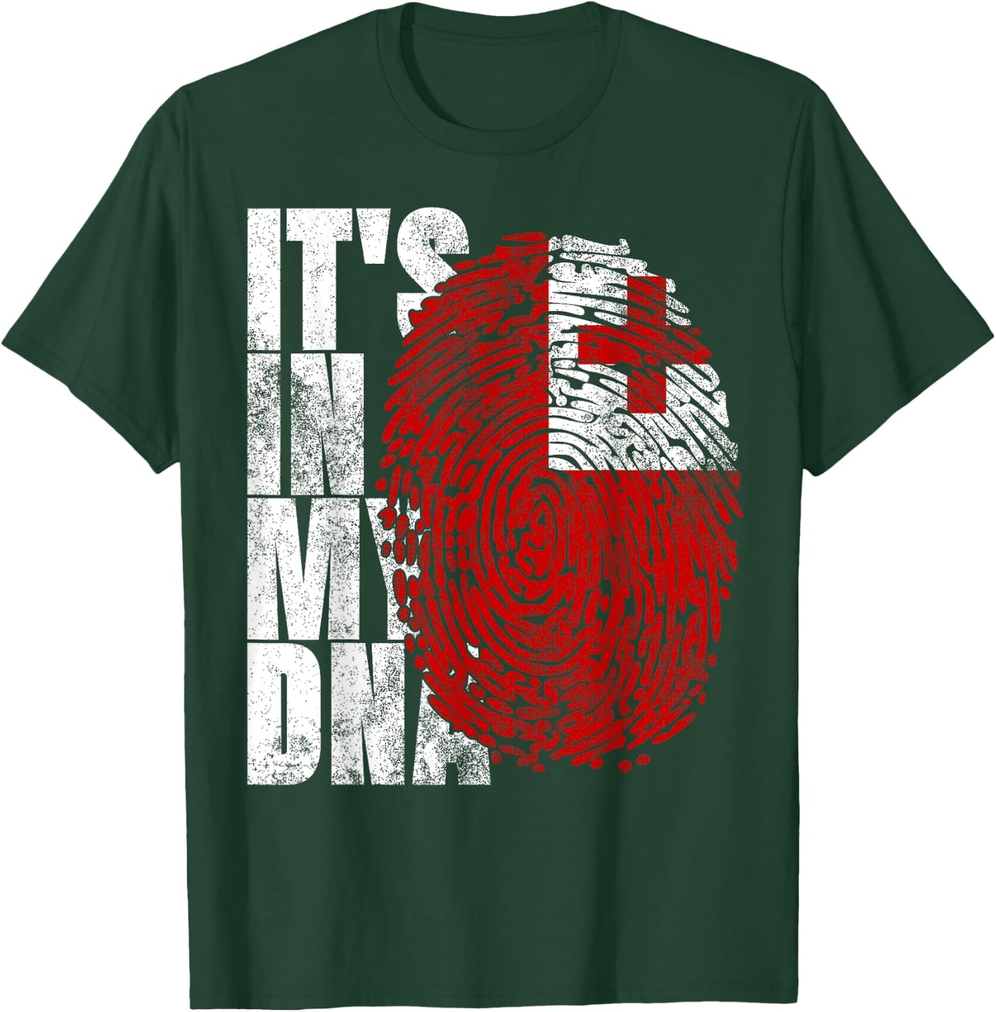 It's In My DNA Tonga Graphic Women Tongan Flag T-Shirt - T-Shirt | Forest