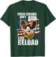 Patriotic I American Flag I USA Colors Dont Run They Reload T-Shirt - T-Shirt | Forest