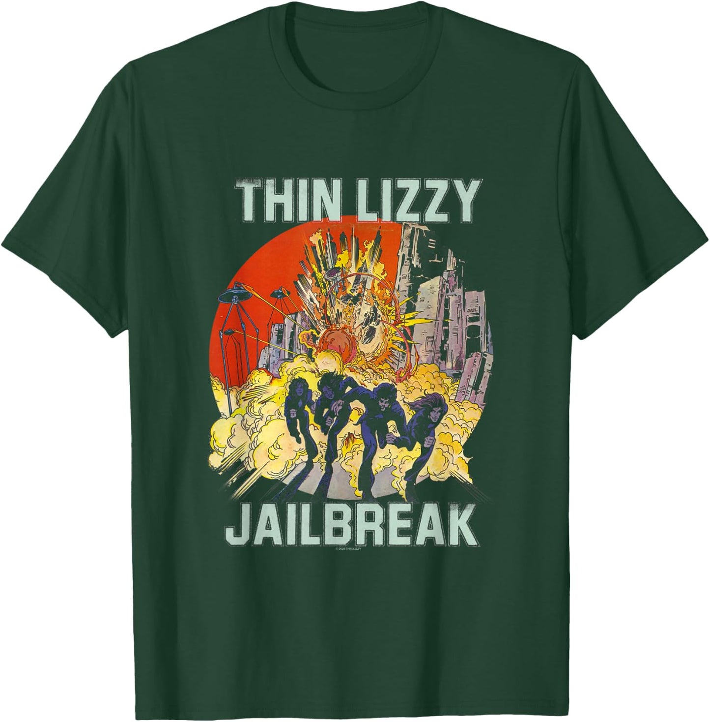 Thin Lizzy - Jailbreak Explosion Black T-Shirt - T-Shirt | Forest
