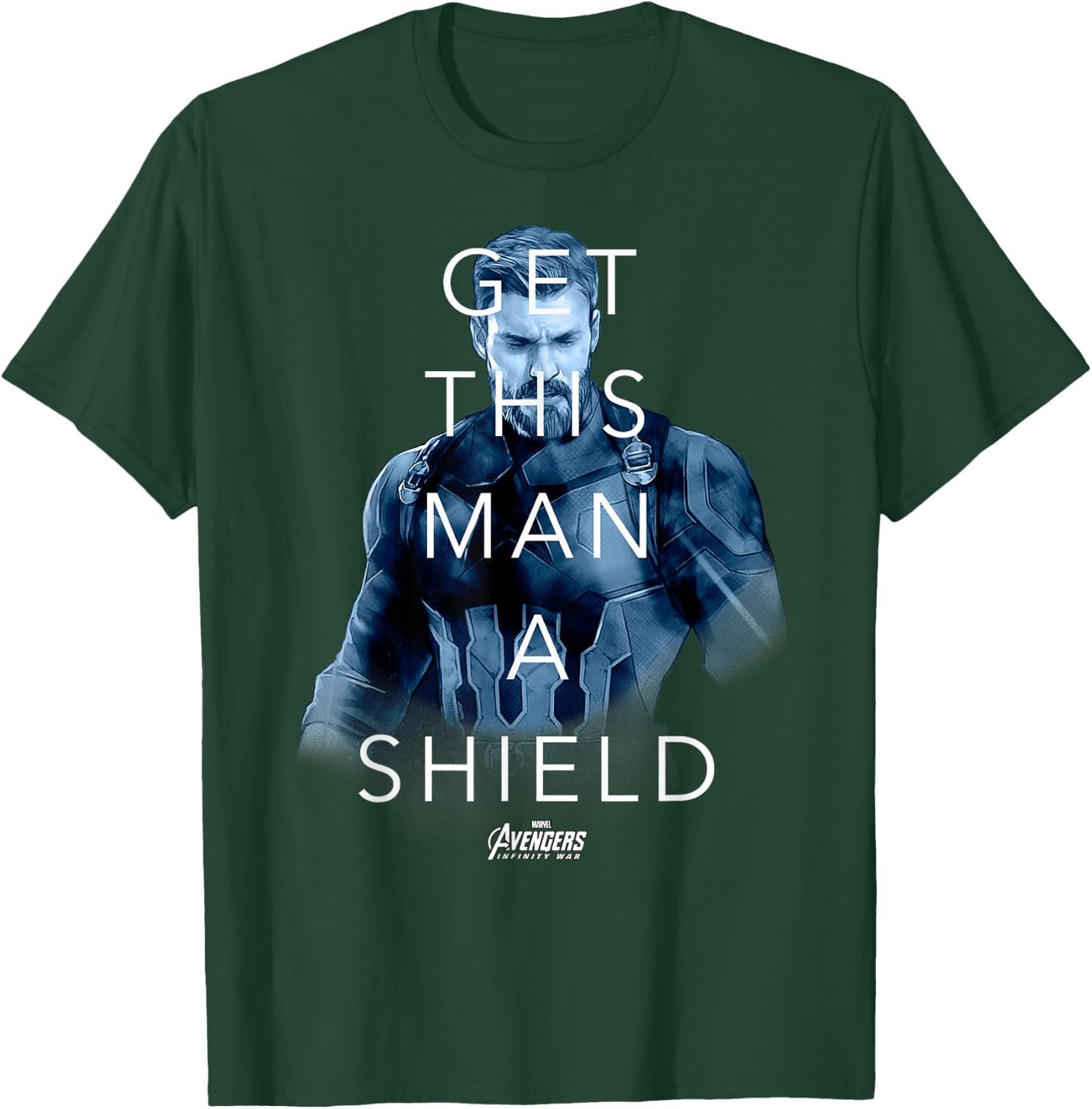 Marvel Infinity War Get Captain A Shield Graphic T-Shirt - T-Shirt | Forest