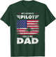 My Favorite Pilot Calls Me Dad Airplane Pilot Fathers Day T-Shirt - T-Shirt | Forest
