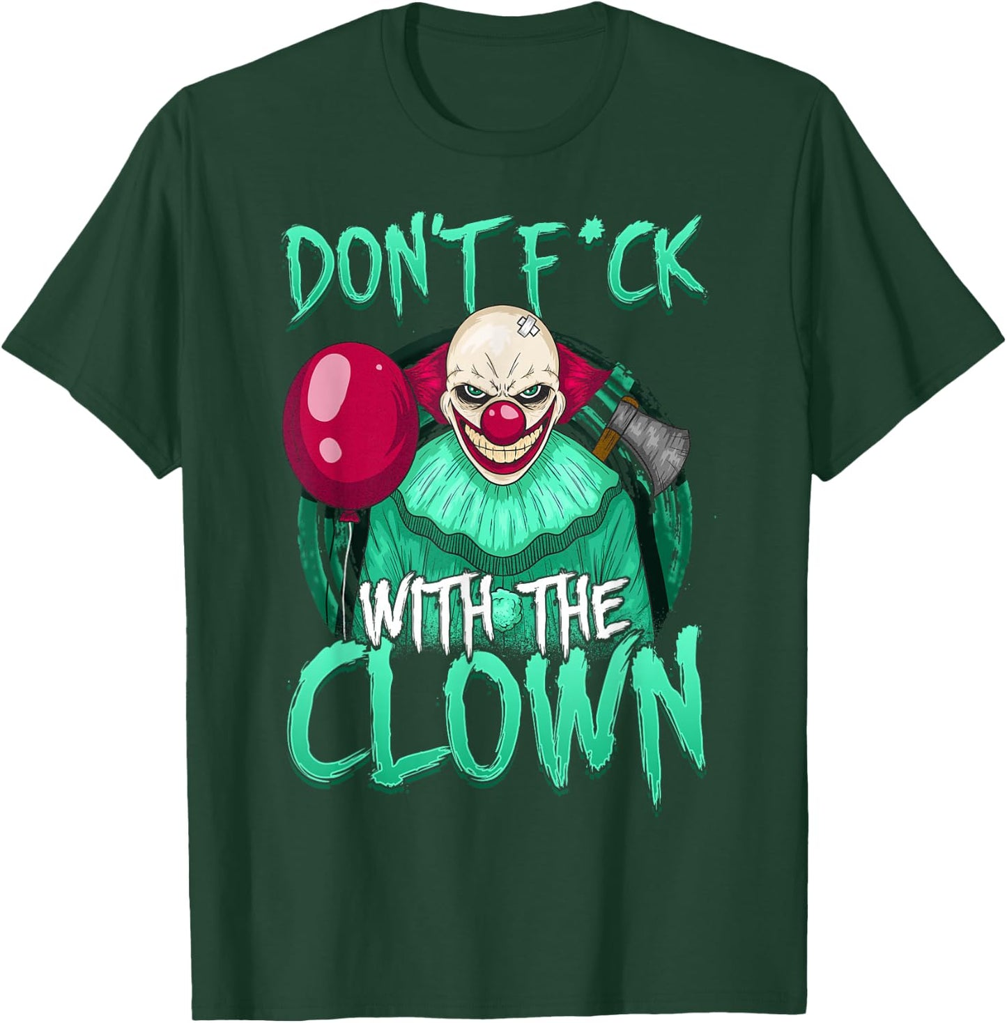Evil Scary Clown Horror Lovers T-Shirt - T-Shirt | Forest