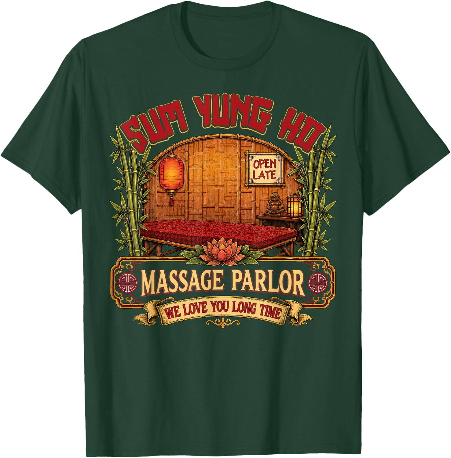 Funny Adult Humor Sum Yung Ho Innuendo Joke Gag Gifts T-Shirt - T-Shirt | Forest