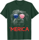 Merica Wirehaired pointing griffon American Flag Women Men T-Shirt - T-Shirt | Forest