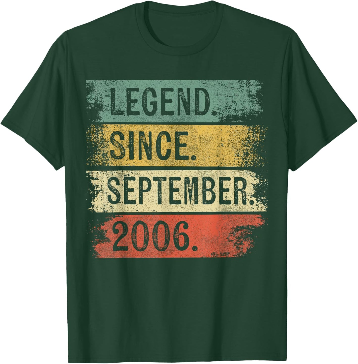 Legend Since September 2006 Birthday T-Shirt - T-Shirt | Forest