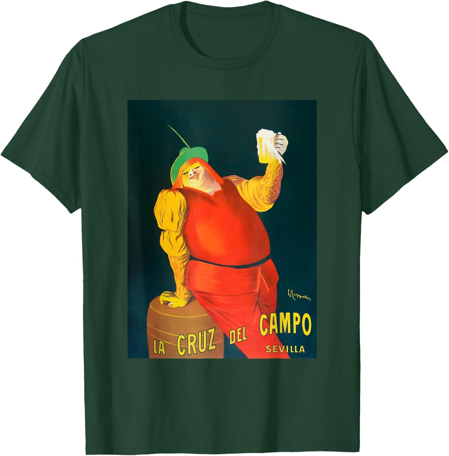 La Cruz del Campo beers 1906 Sevilla Beer Drinker T-Shirt - T-Shirt | Forest