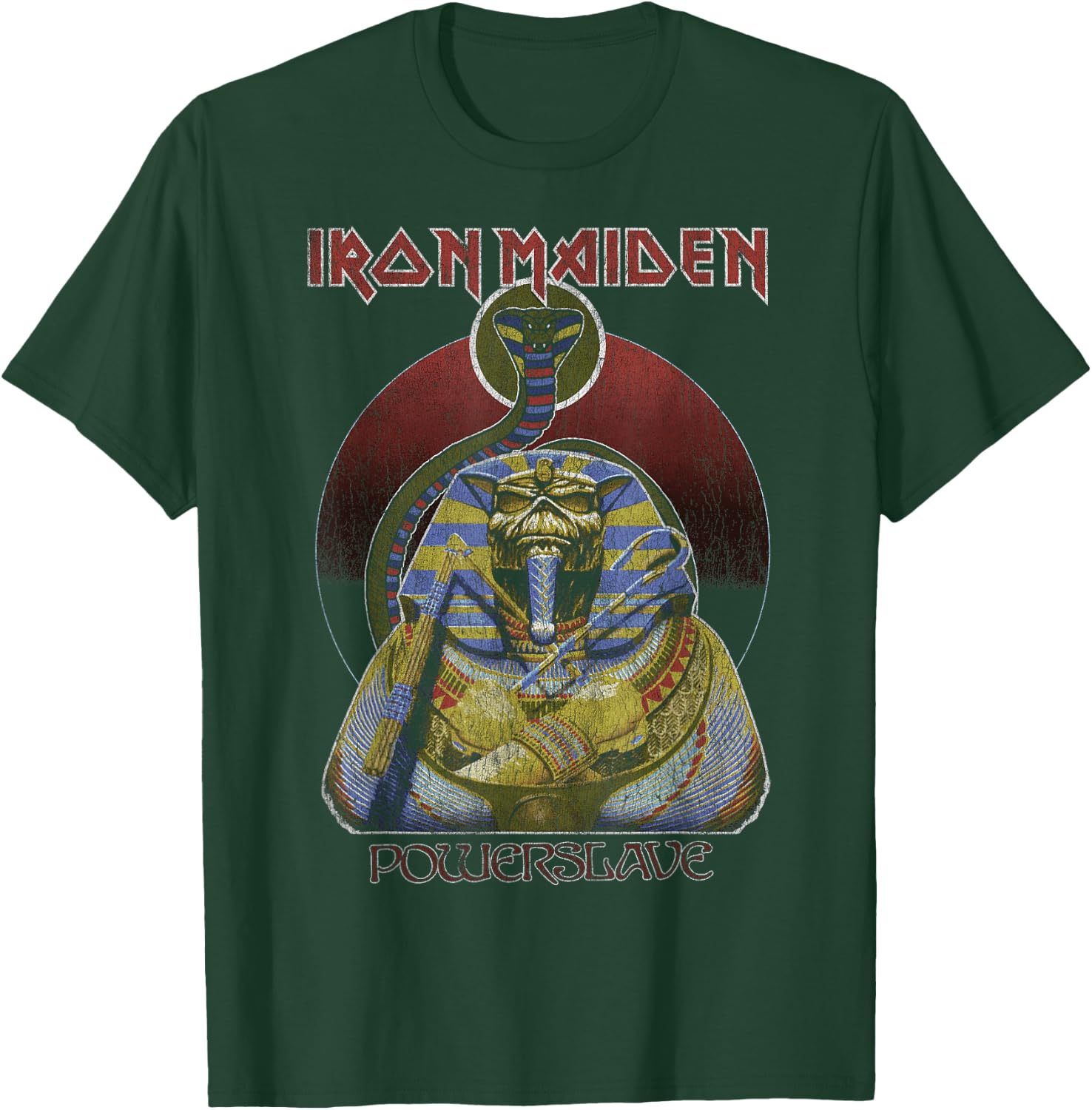 Iron Maiden - Sarcophagus Muted Vintage T-Shirt - T-Shirt | Forest