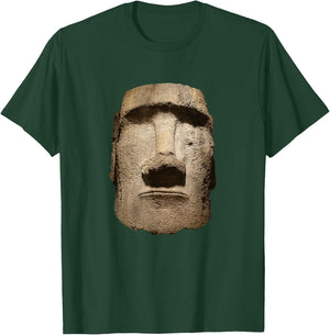 Easter Island Moai Statue Monolith World Mystery T-Shirt - T-Shirt | Forest