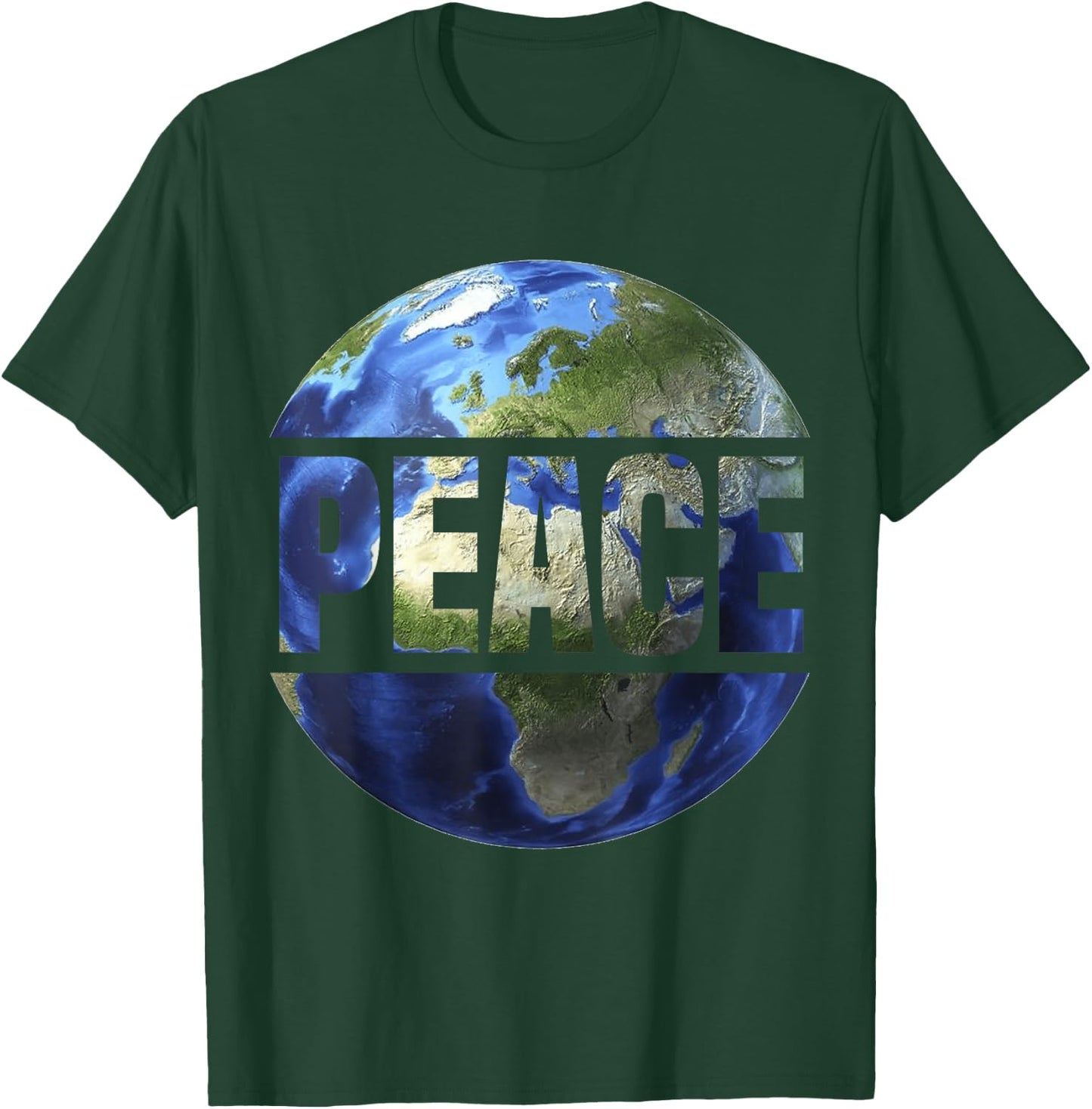 World Peace On Earth Conscious humanity Hope Earth Day T-Shirt - T-Shirt | Forest