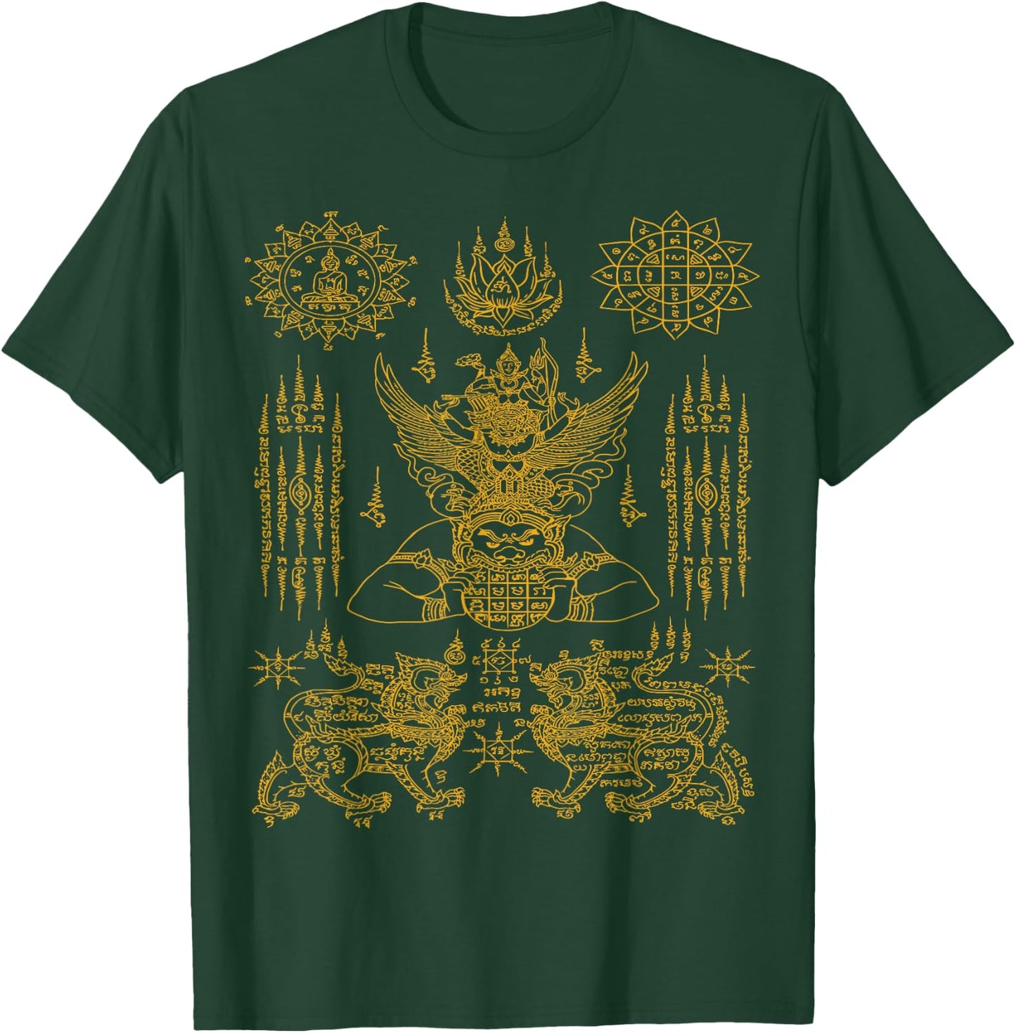 Thailand Sak Yant Tattoo Magical Thai Tattoos Thailand Gift T-Shirt - T-Shirt | Forest